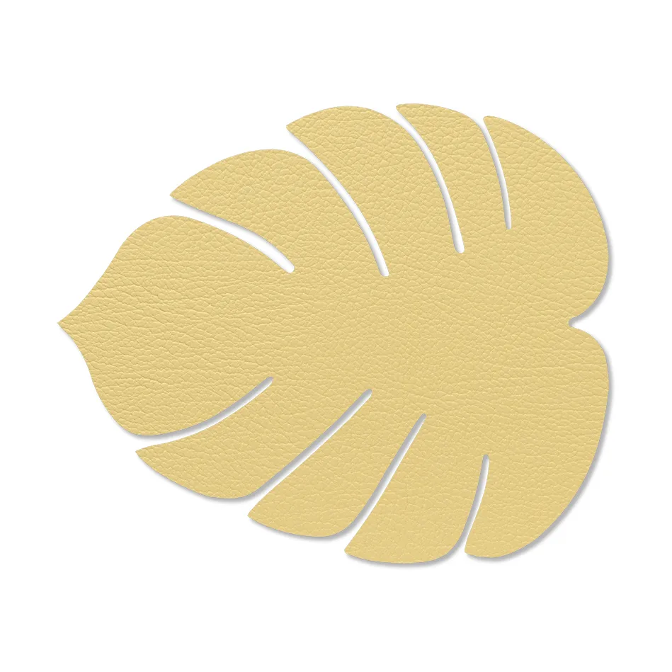 Monstera Leaf Hippo placemat S, gold LIND DNA