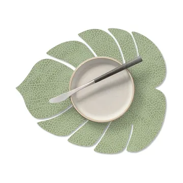 Monstera Leaf Hippo placemat S - Olive green - LIND DNA