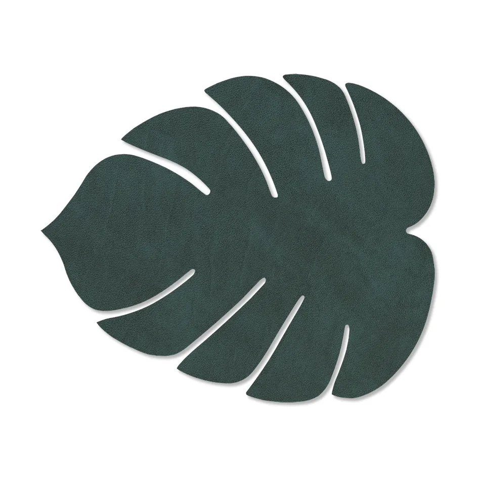 Monstera Leaf Nupo placemat S, Dark green LIND DNA