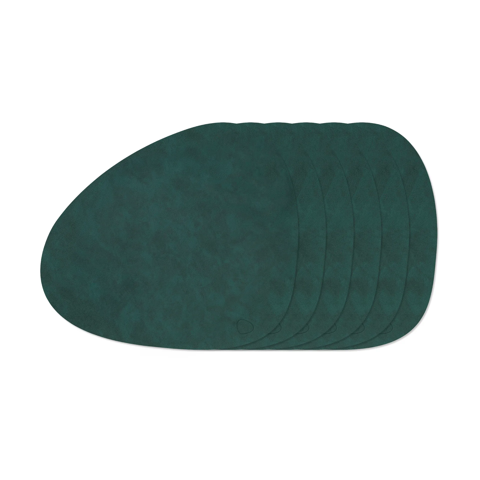 Nupo Curve placemat set, Dark Green, 6-pack LIND DNA