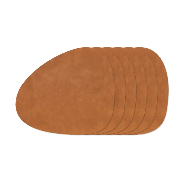 Nupo Curve placemat set - Nature, 6-pack - LIND DNA