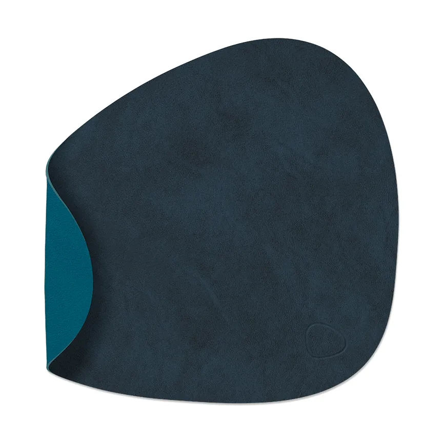 Nupo placemat curve reversible S 1 pcs, Midnight blue-petrol LIND DNA