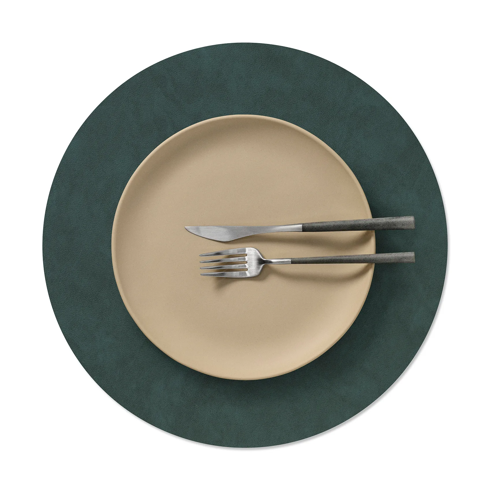 Nupo placemat, Dark green, circle, L LIND DNA