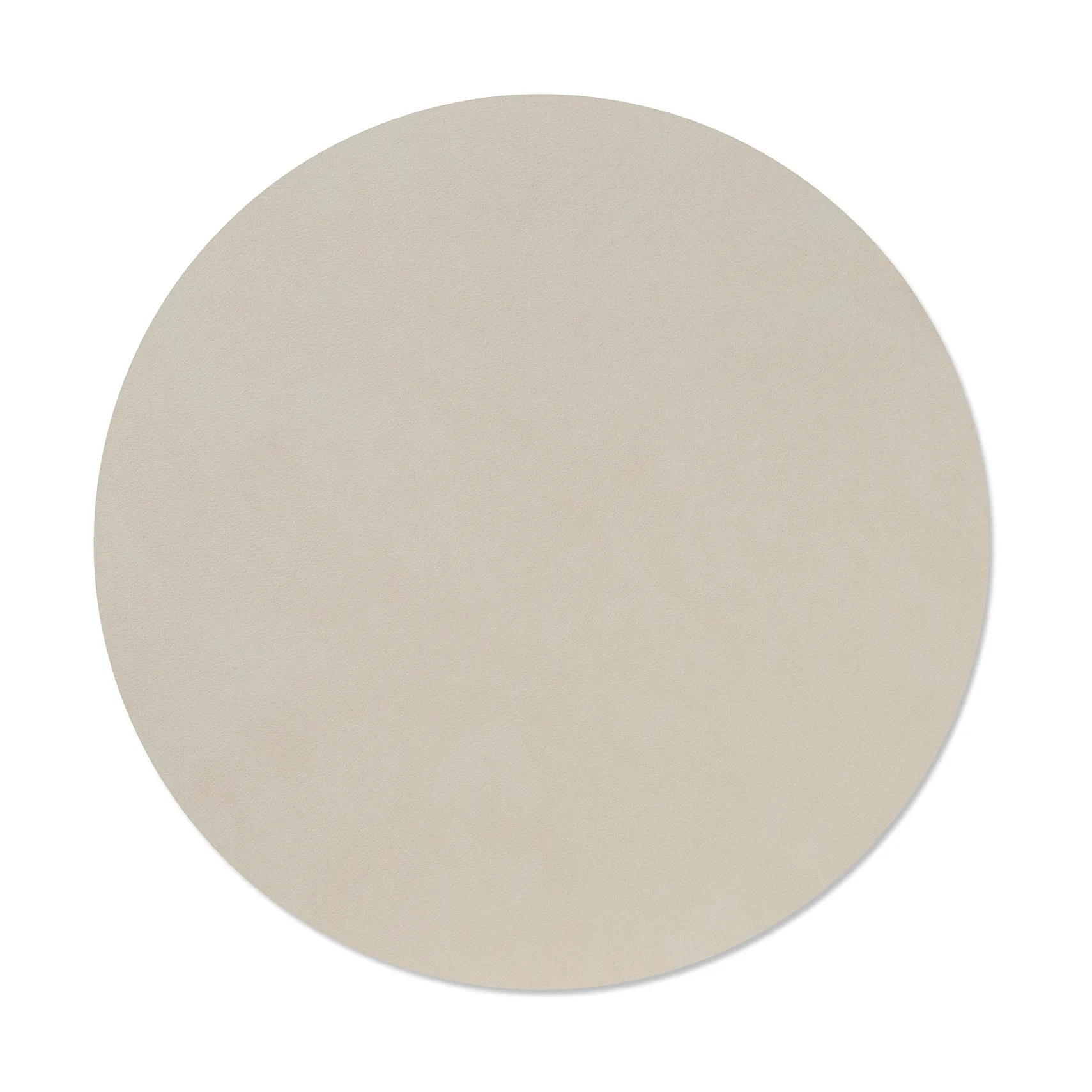 Nupo placemat, Oyster white, circle, L LIND DNA