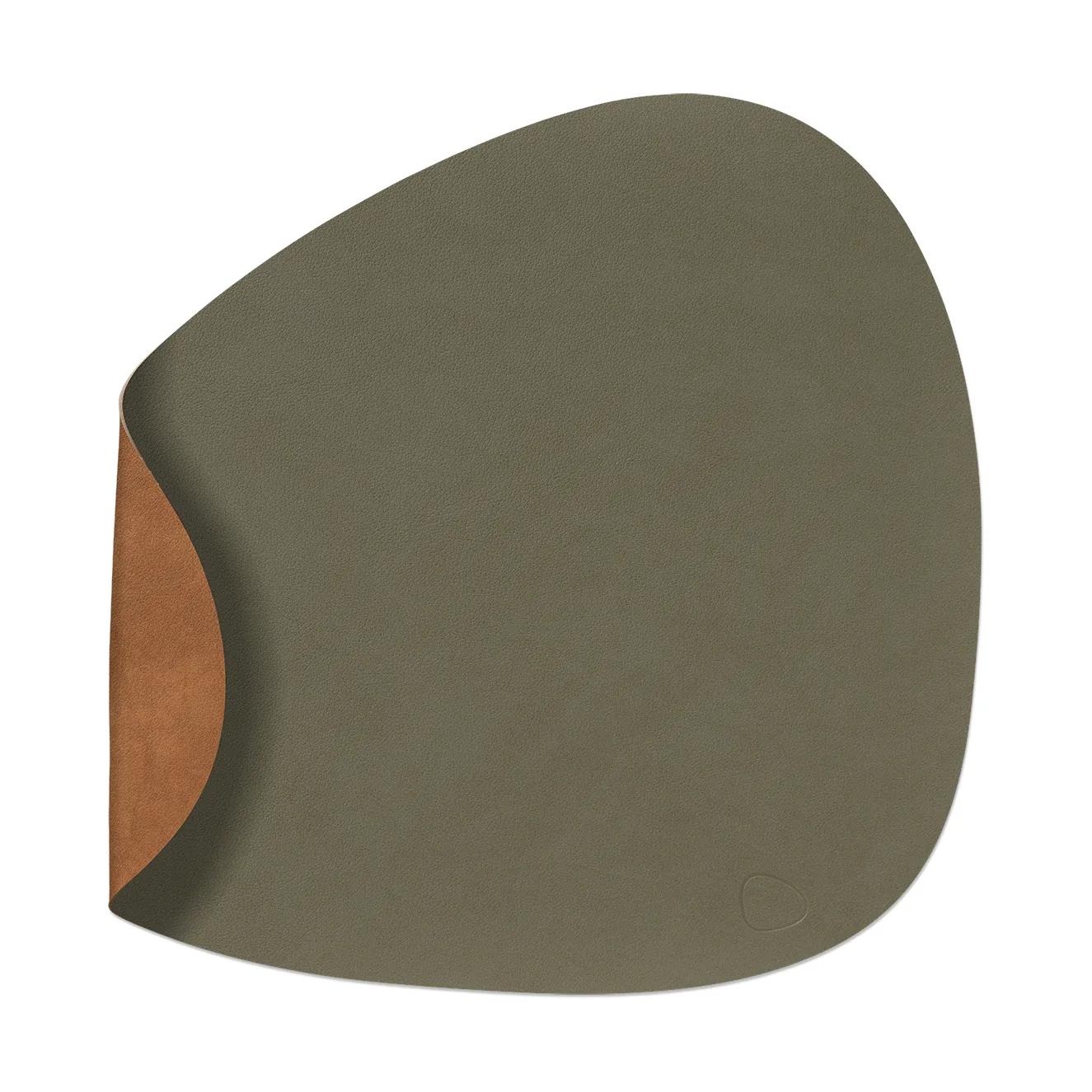 Nupo placemat reversible curve L 1 pc, Army green-nature LIND DNA