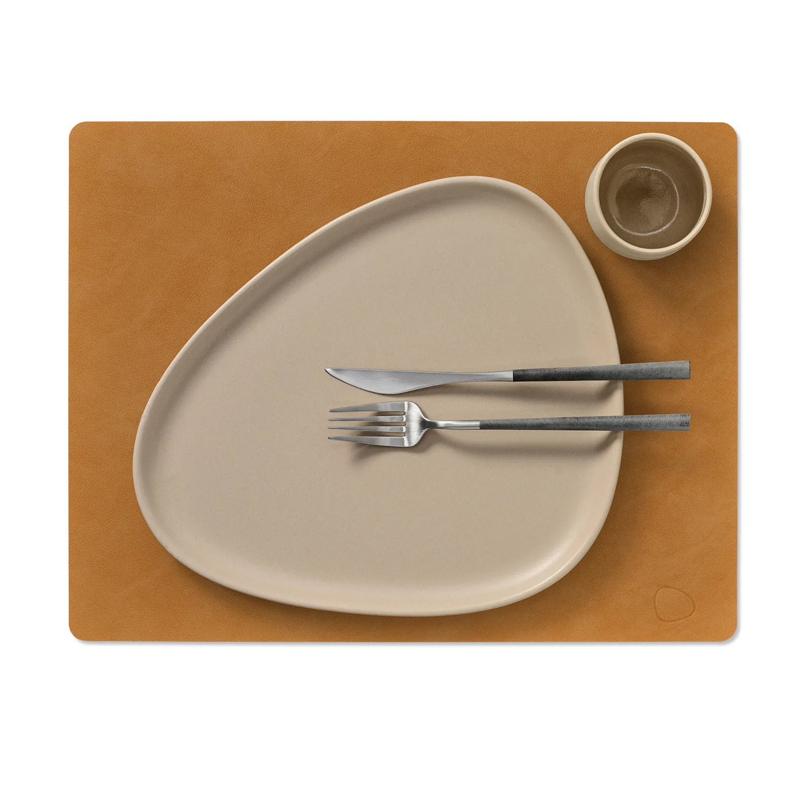 Nupo placemat square L, Burned curry LIND DNA