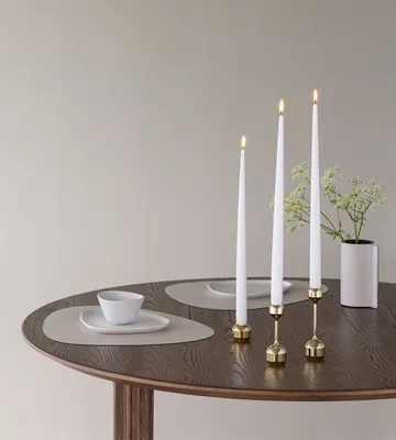 Silhouette candle sticks 2 pieces - Gold - LIND DNA
