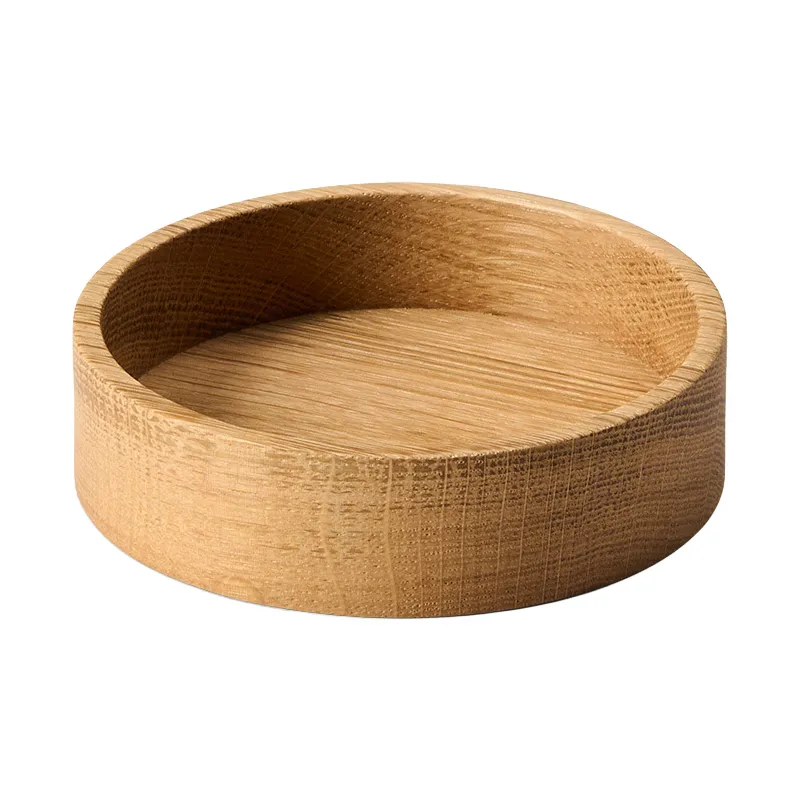 Wood Box storage for coasters, Nature-oak, circle, S LIND DNA