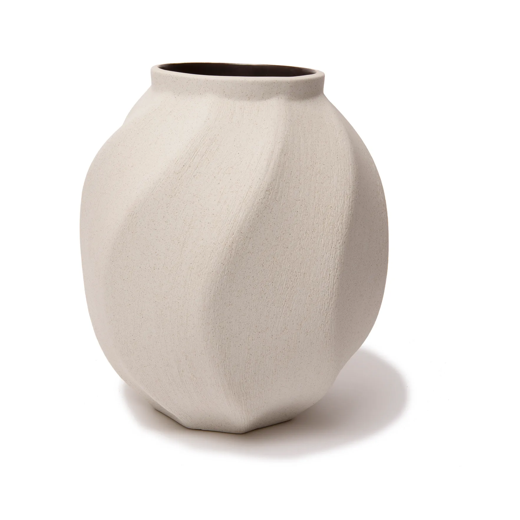 Soft wave vase, Sand white light Lindform