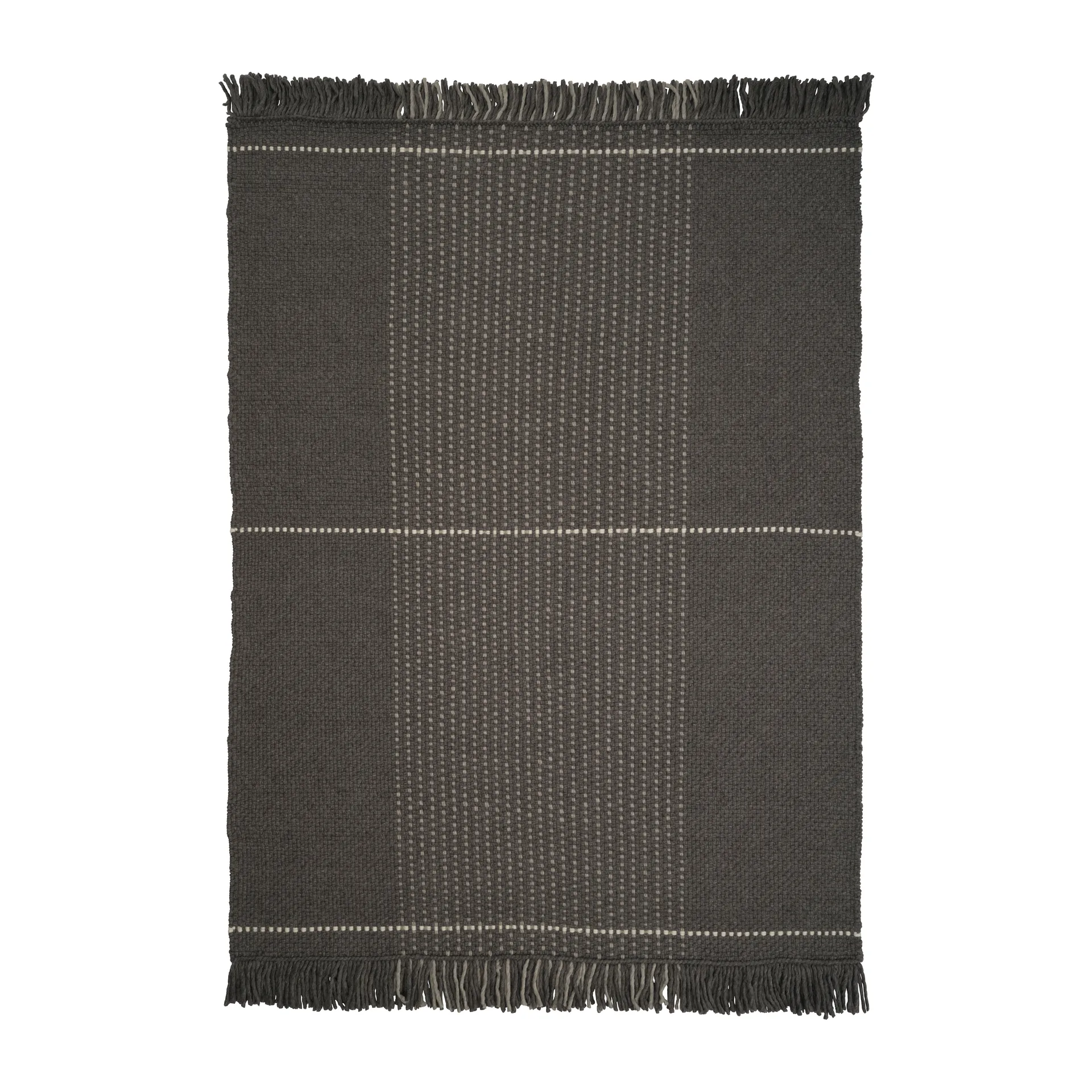 Awakened Mind wool carpet 170x240 cm, Charcoal Linie Design