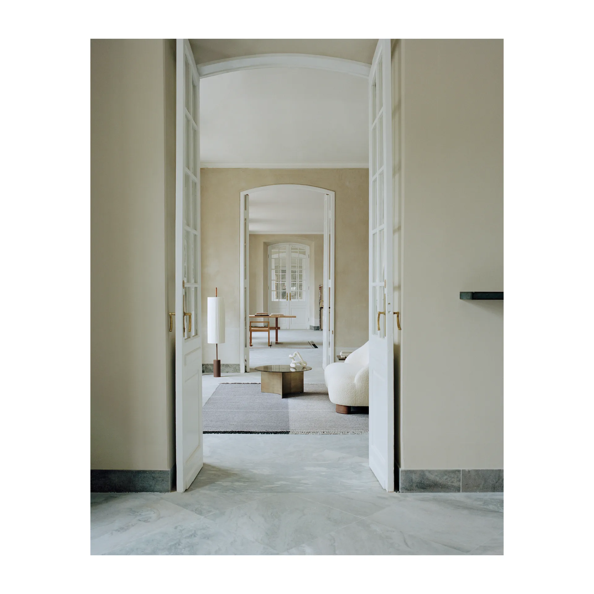 Mindful Soul wool carpet 200x300 cm, Stone-beige Linie Design