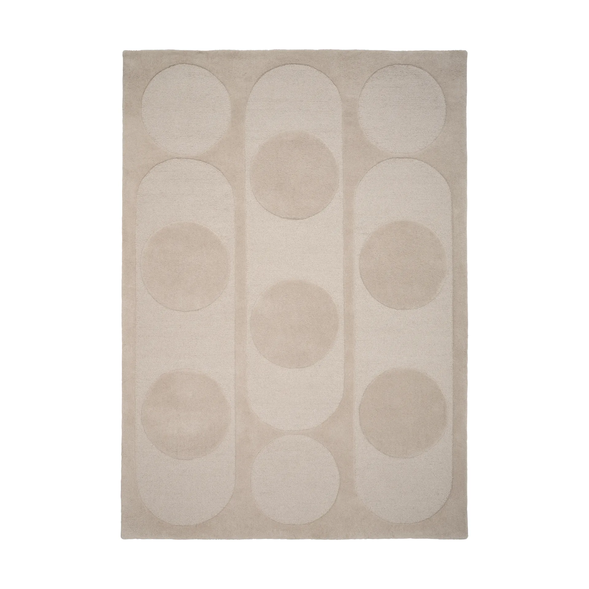Orb Alliance wool carpet, Chalk. 140x200 cm Linie Design