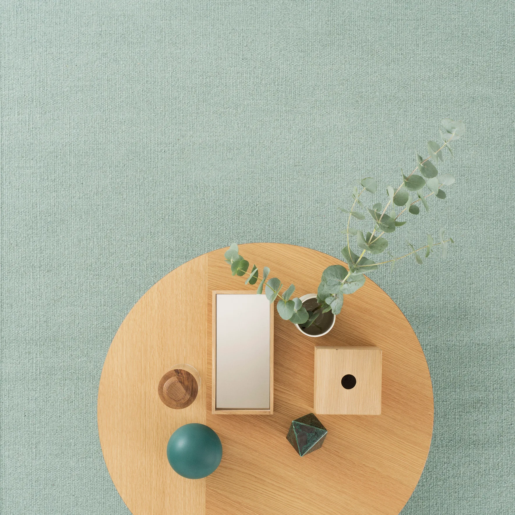 Rainbow wool carpet 170x240 cm, Pistachio Linie Design