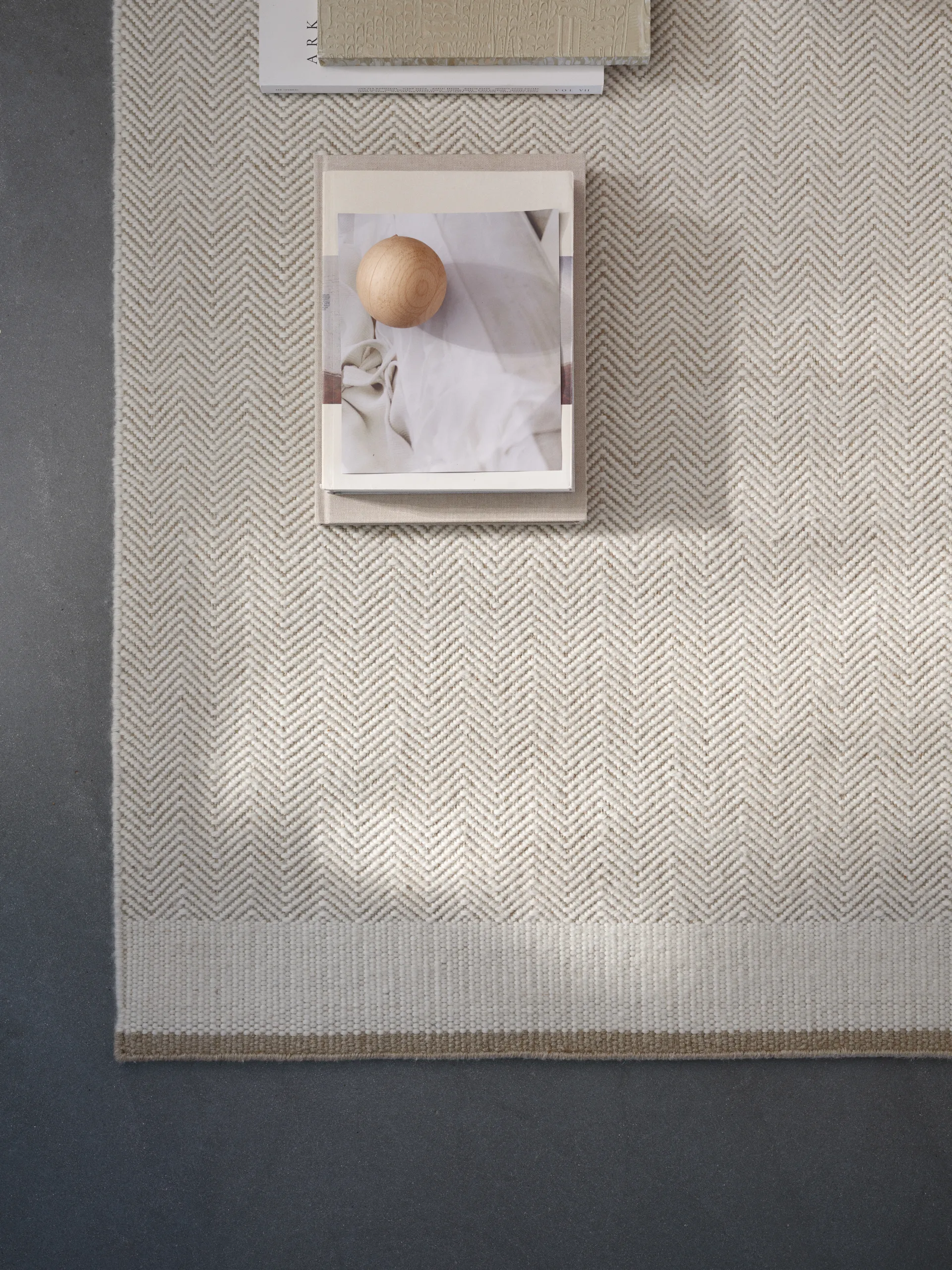 Stratum Echo wool carpet, White. 170x240 cm Linie Design