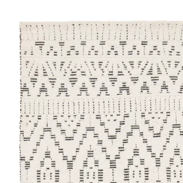 Zelbio wool carpet 170x240 cm - White-black - Linie Design