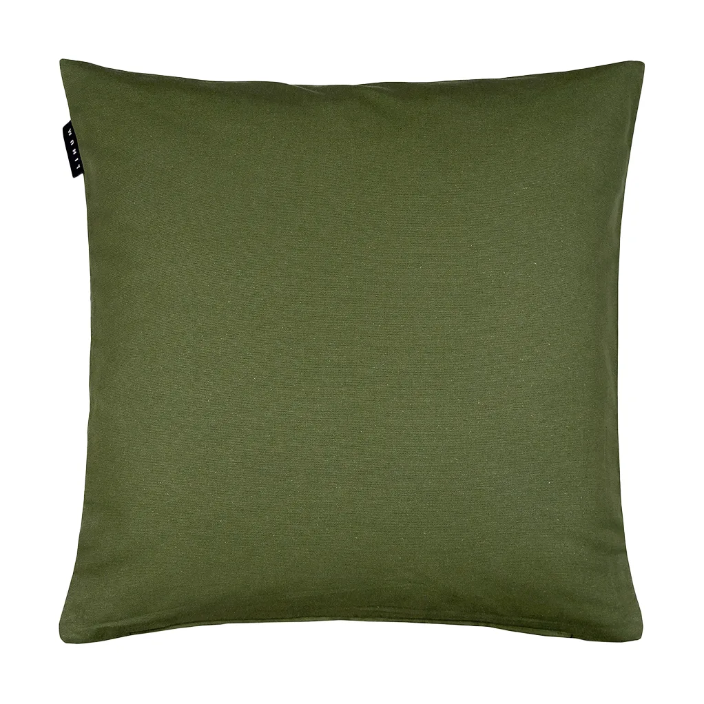 Annabell pillowcase 50x50 cm, Dark olive green Linum