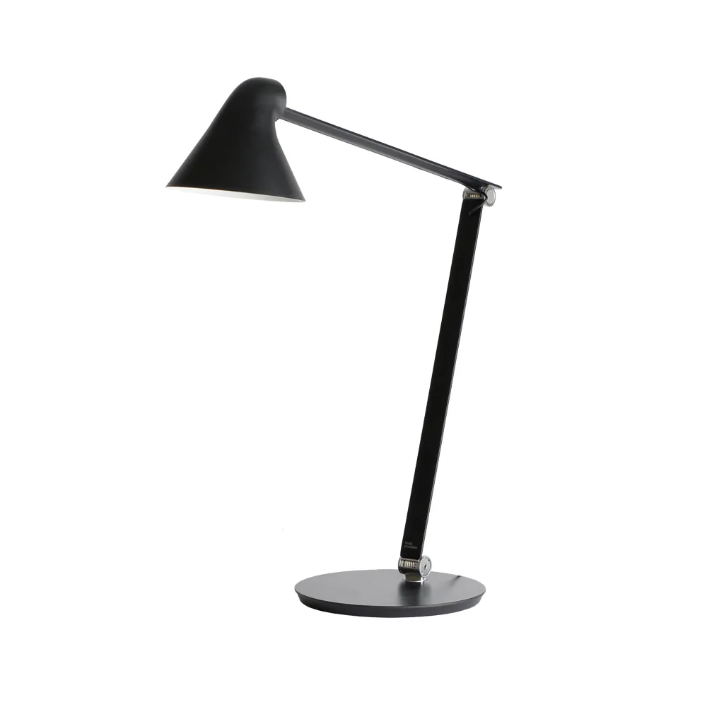 NJP desk lamp, Black, footplate, 3000k Louis Poulsen