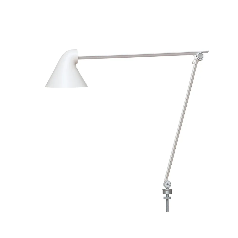 NJP desk lamp, White, pin ø40 cm, 2700k Louis Poulsen