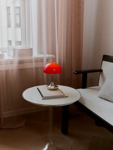 Panthella 160 Portable v3 table lamp - Original Opal Red - Louis Poulsen