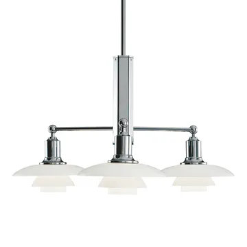 PH 2/1 chandelier - Chromed high gloss - Louis Poulsen