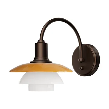 PH 2/2 Centenary Edition wall lamp - Amber-opal white, quick installation - Louis Poulsen