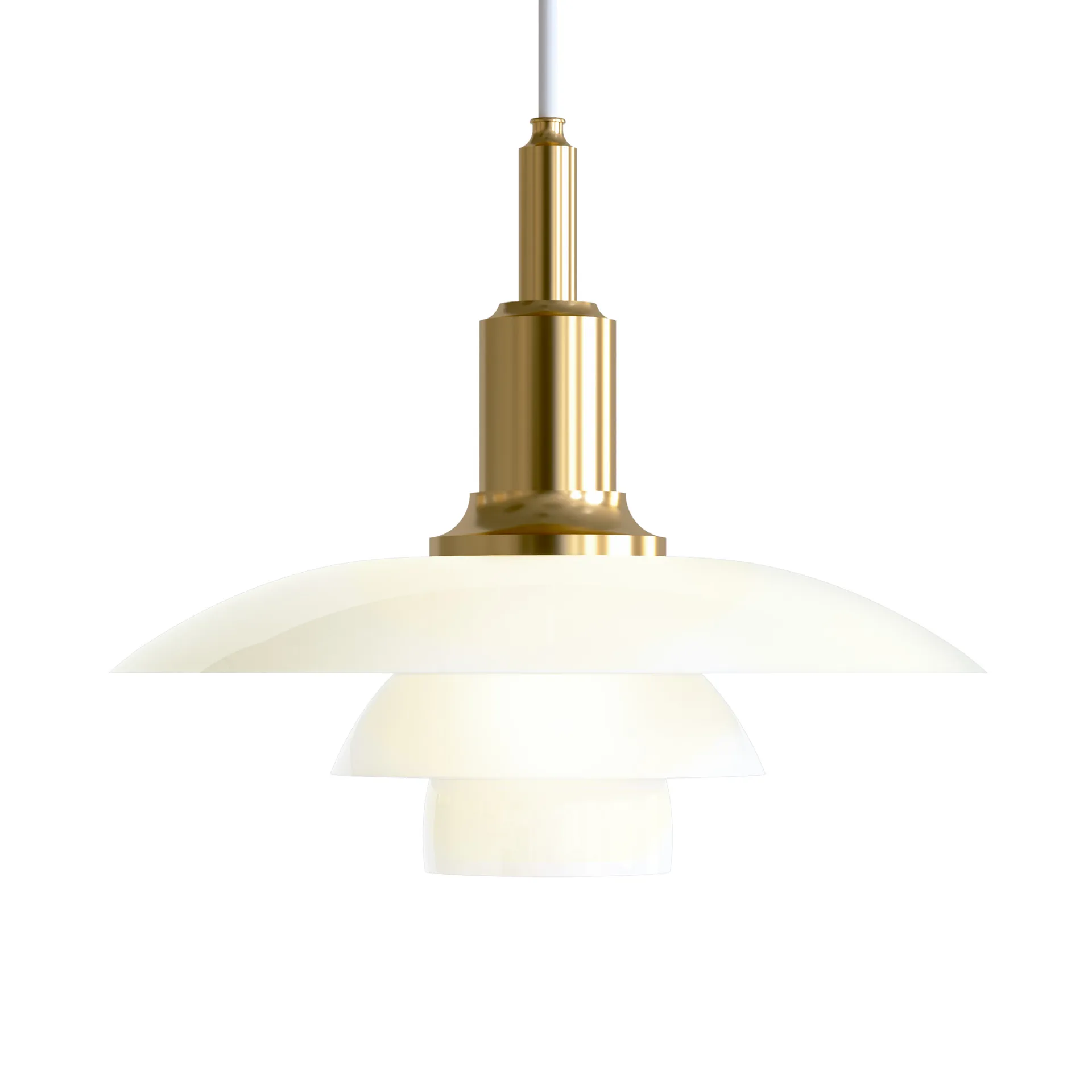 PH 3/2 pendant lamp, Brass Louis Poulsen