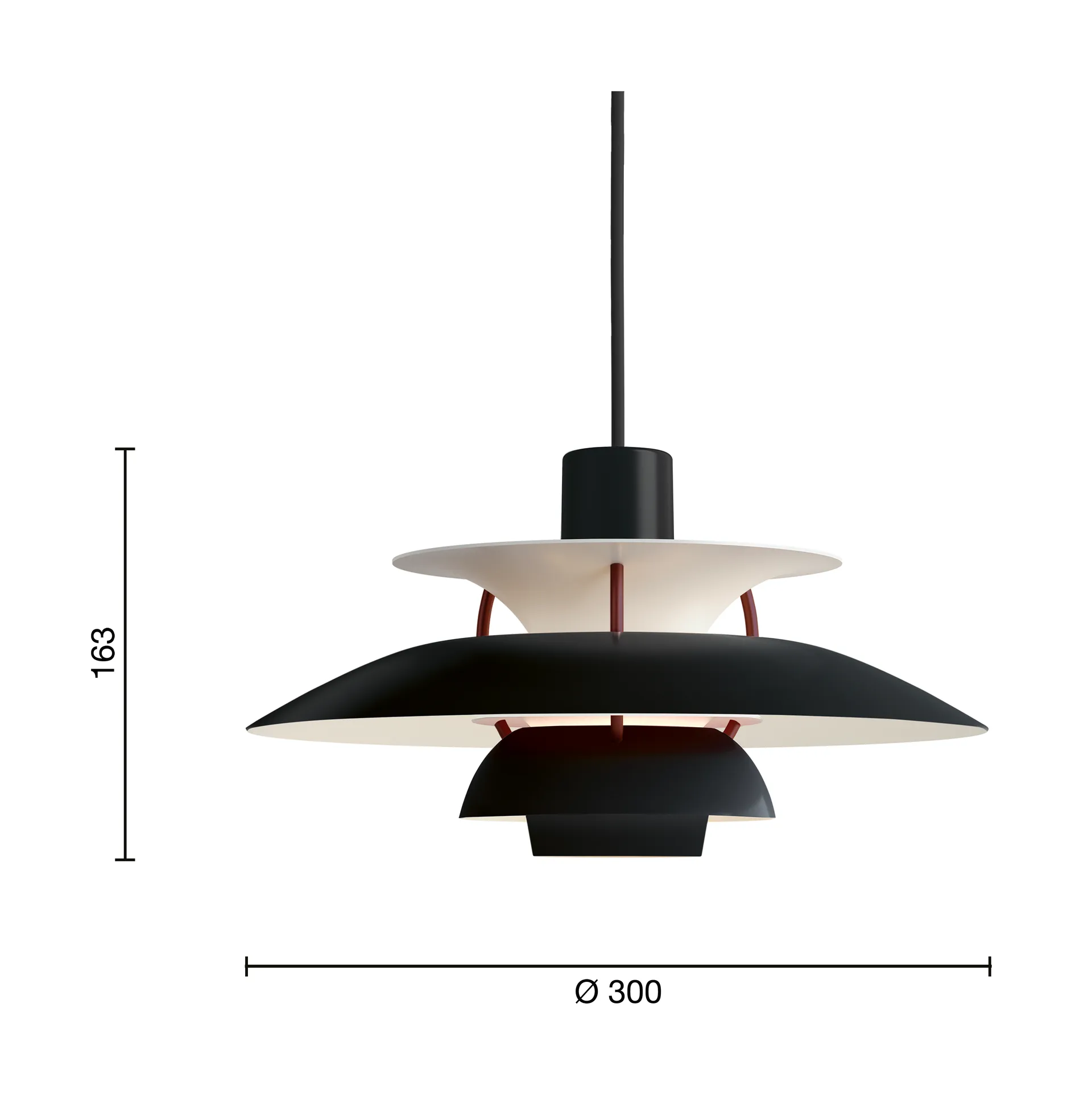 PH 5 Black Edition 2025 MINI pendant, Black Louis Poulsen