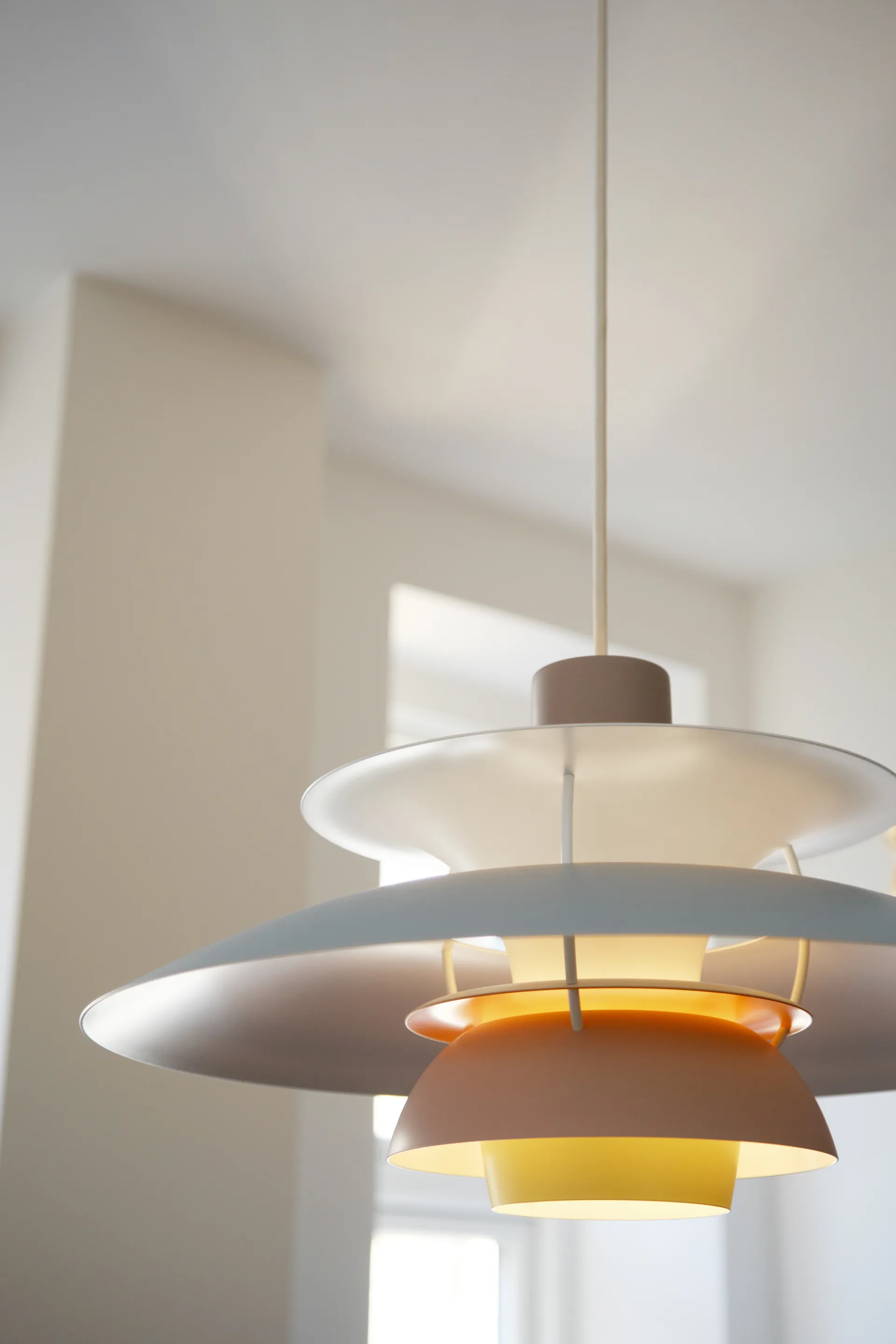 PH 5 pendant lamp, Ø500, Pastel-oyster grey-blue-pink Louis Poulsen