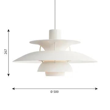 PH 5 pendant lamp - Ø500, White - Louis Poulsen