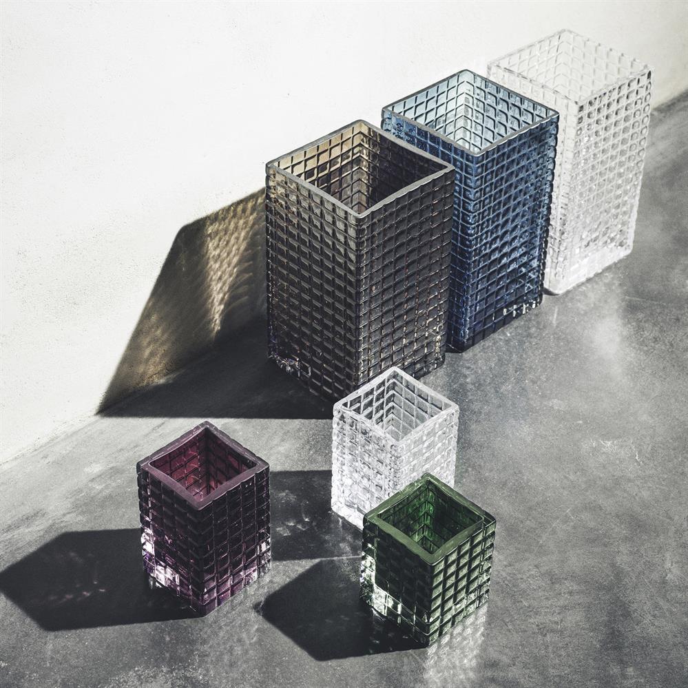 City Hurricane vase, clear Louise Roe