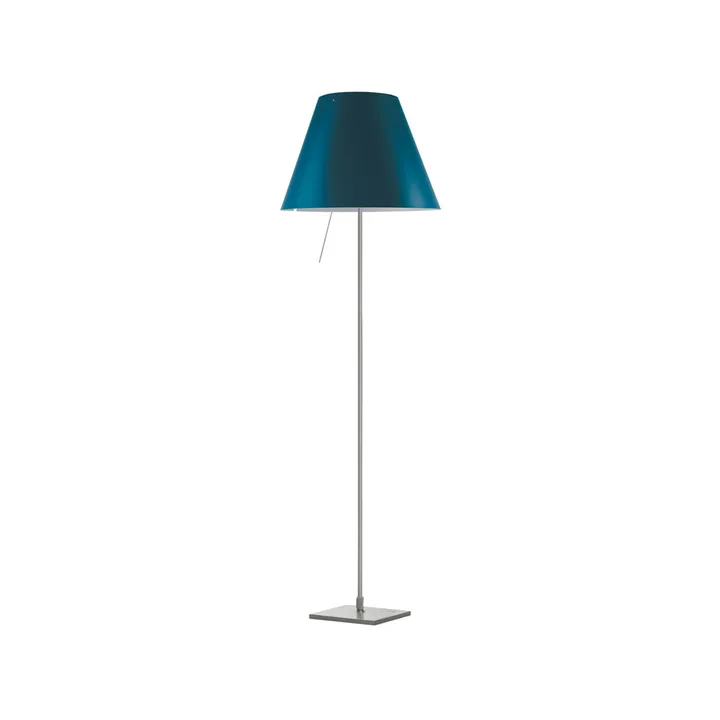 Costanza D13 t.i.f. floor lamp - Petroleum blue - Luceplan