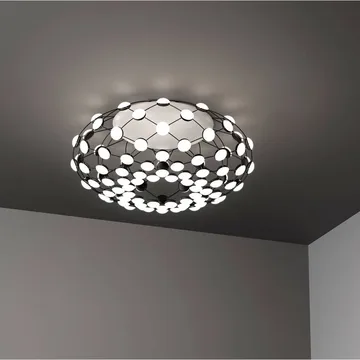 Mesh ceiling lamp - Black - Luceplan