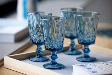 Sorrento wine glass 29 cl 4-pack - Blue - Lyngby Glas