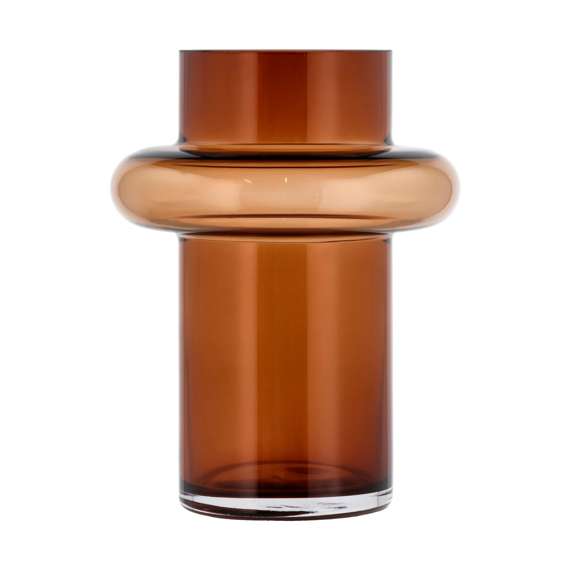 Tube vase glass 20 cm, Amber Lyngby Glas