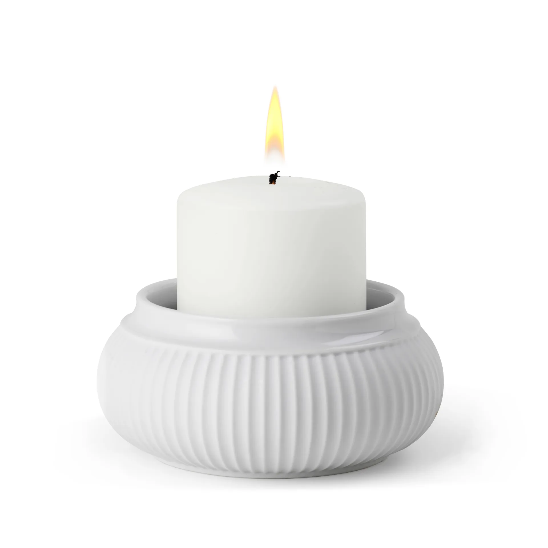 Curve lantern Ø6.5 cm, White Lyngby Porcelæn