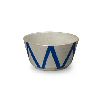 DAN-ILD zigzag bowl Ø9 cm - Blue - Lyngby Porcelæn