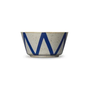 DAN-ILD zigzag bowl Ø9 cm - Blue - Lyngby Porcelæn