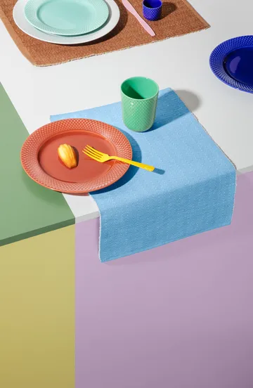 Herringbone placemat 30x43 cm - Turquoise - Lyngby Porcelæn