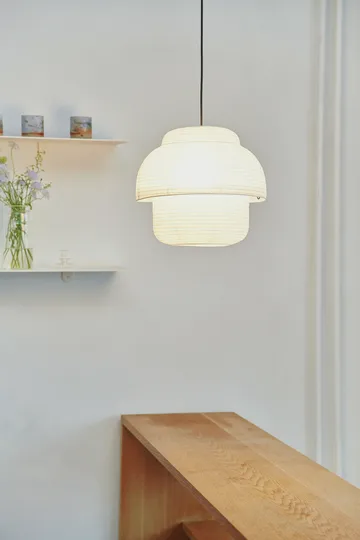 Papier Double pendant Ø40 cm - White - Made By Hand