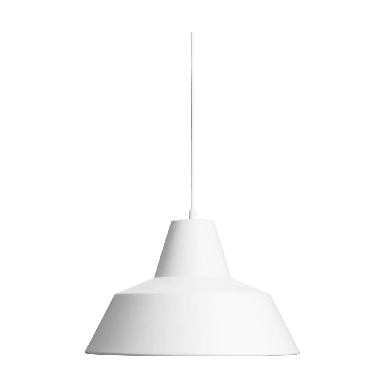 Workshop W1 pendant, Matte white Made By Hand