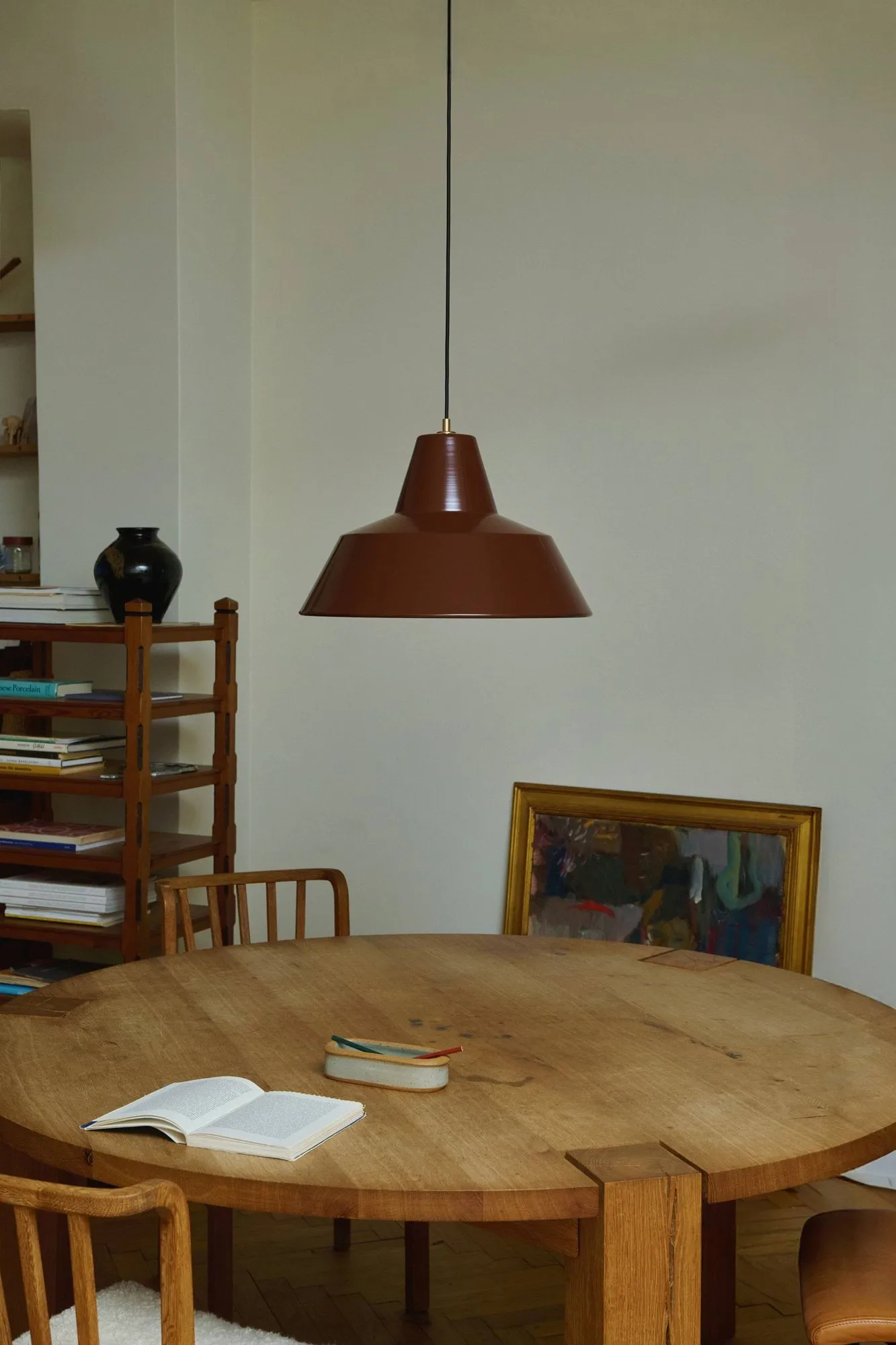 Workshop W4 pendant 75th anniversary edition, Chocolate brown Made By Hand