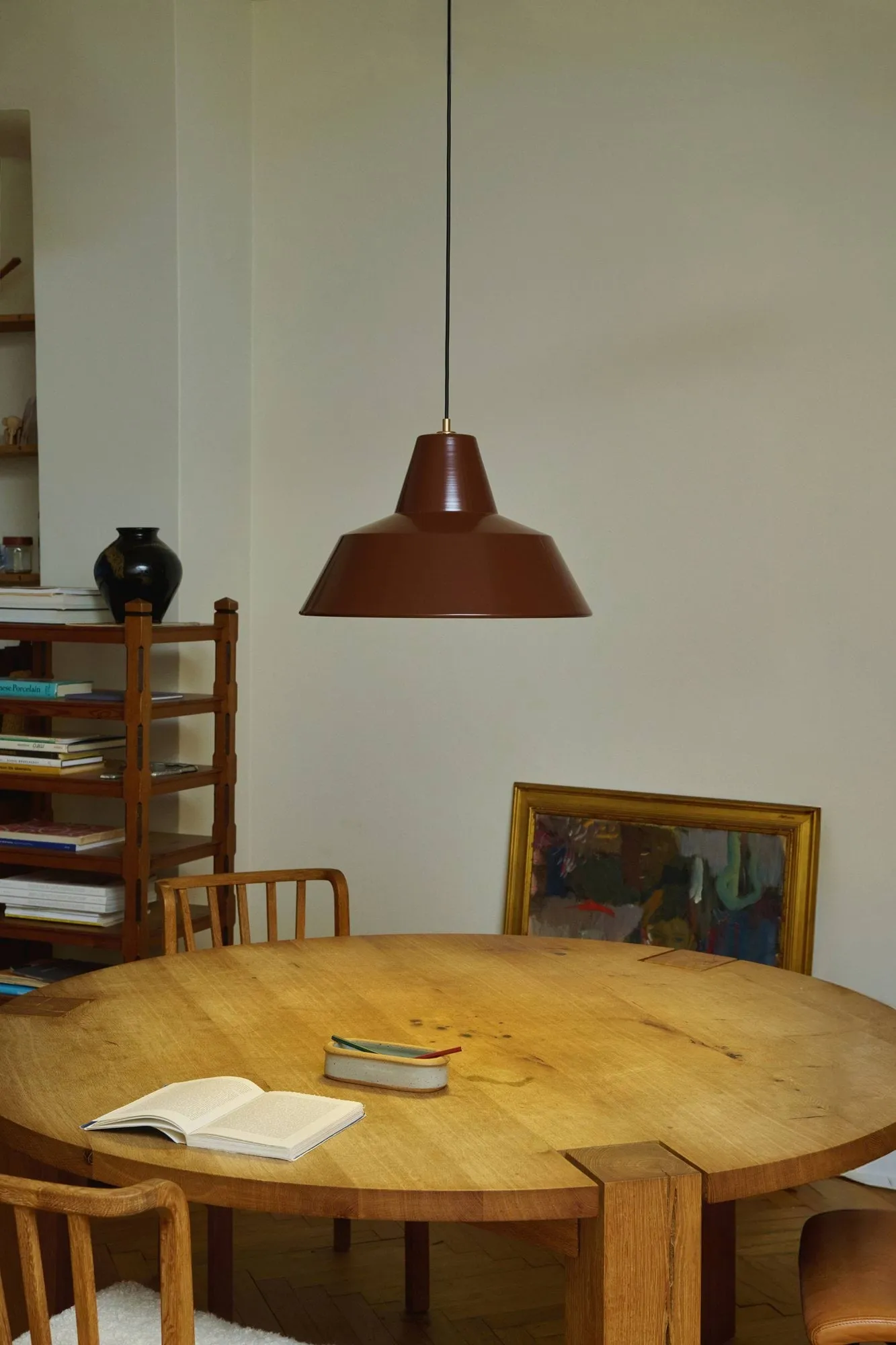 Workshop W4 pendant 75th anniversary edition, Chocolate brown Made By Hand