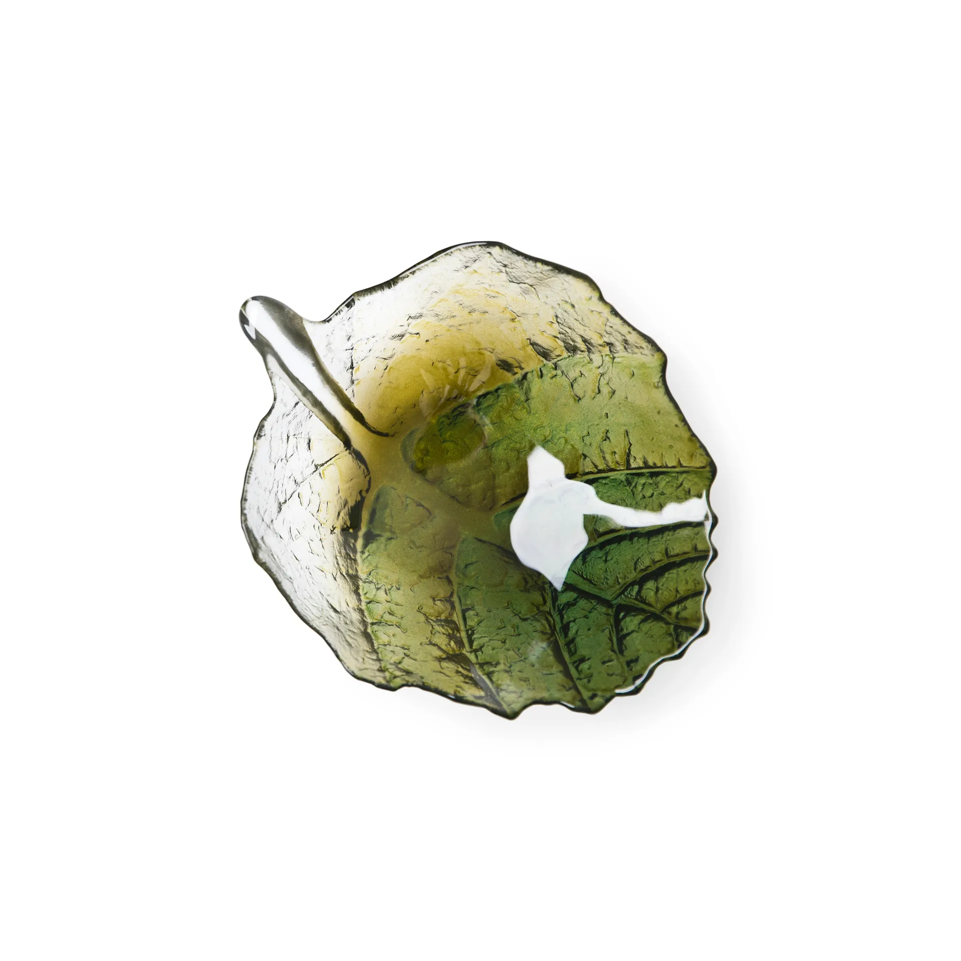 Folia bowl small, Forest green Målerås Glasbruk