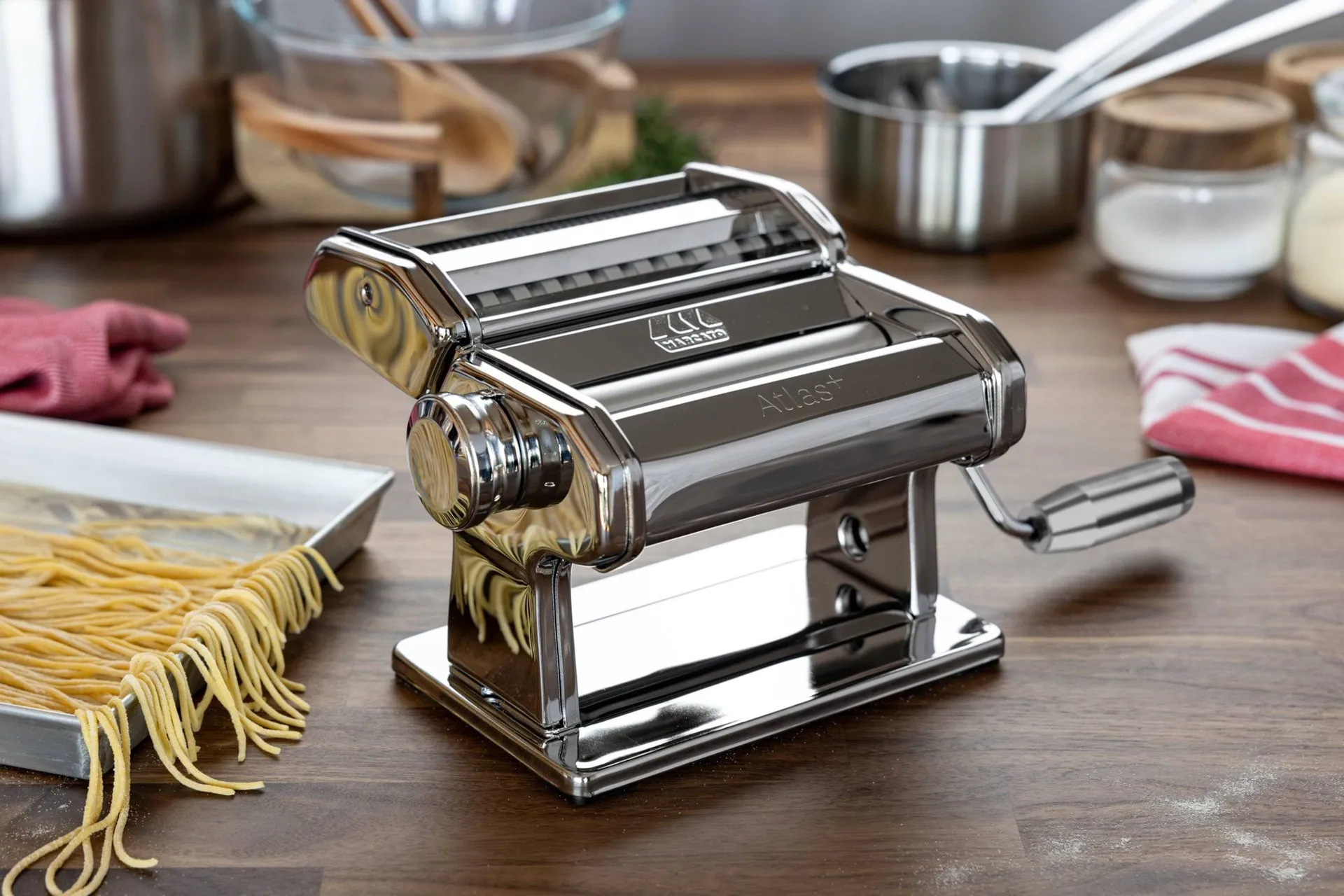 Marcato Atlas 150+ pasta machine, Steel Marcato
