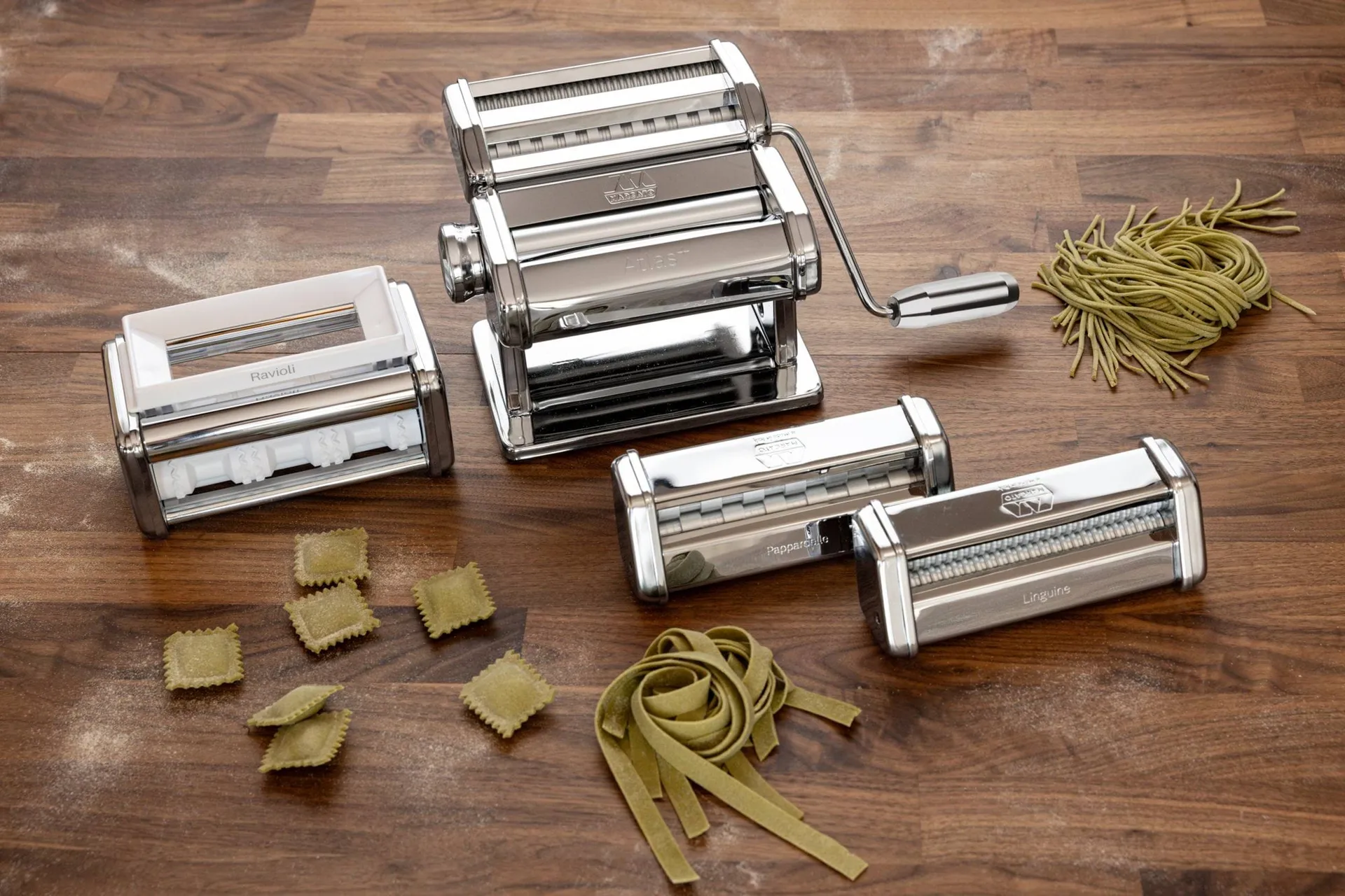 Marcato Multipast gift set + pasta machine, Steel Marcato
