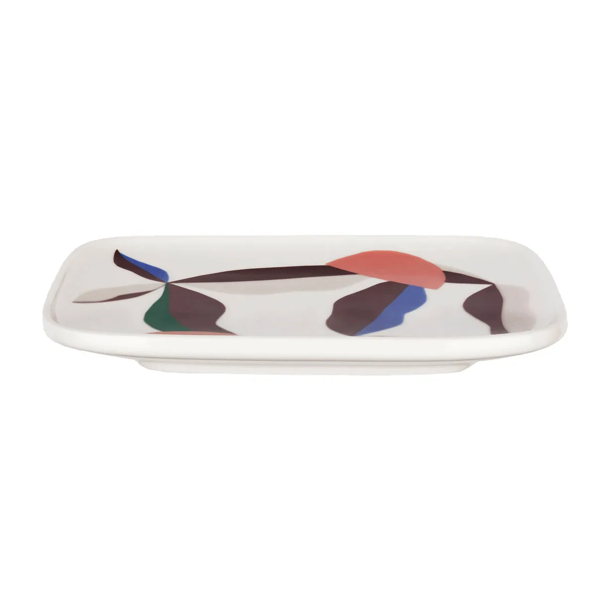 Berry plate 15x12 cm, White-blue-powder-dark wine Marimekko