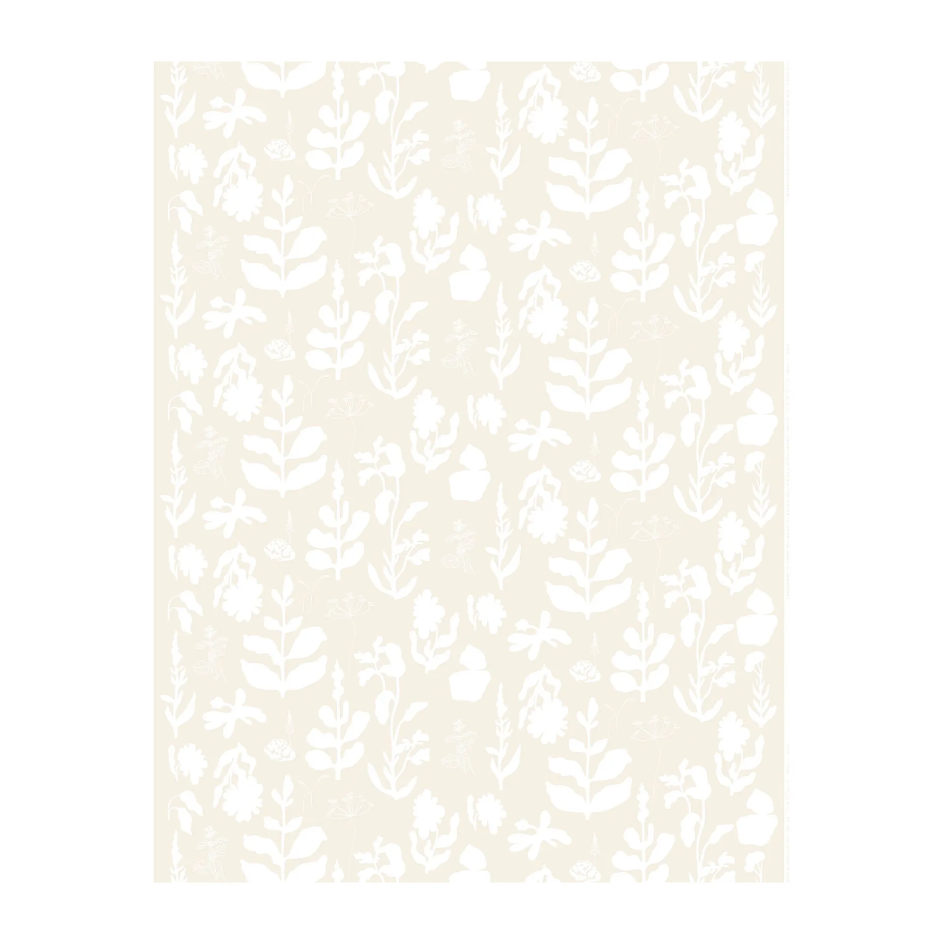 Elokuun Varjot cotton fabric, Beige-white Marimekko
