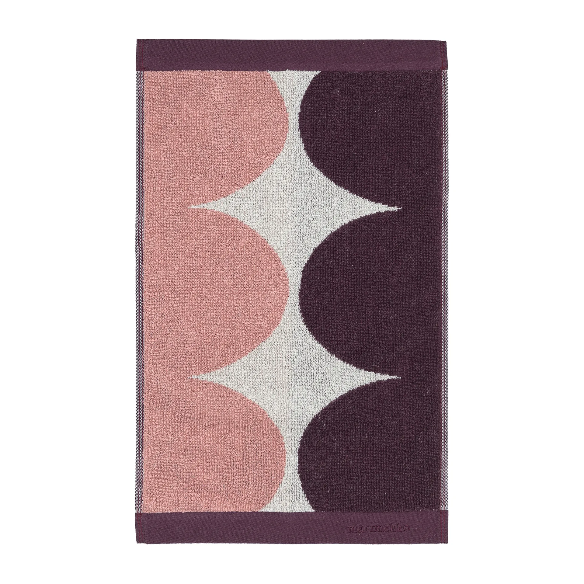 Härkä guest towel 50x30, white-pink-red Marimekko