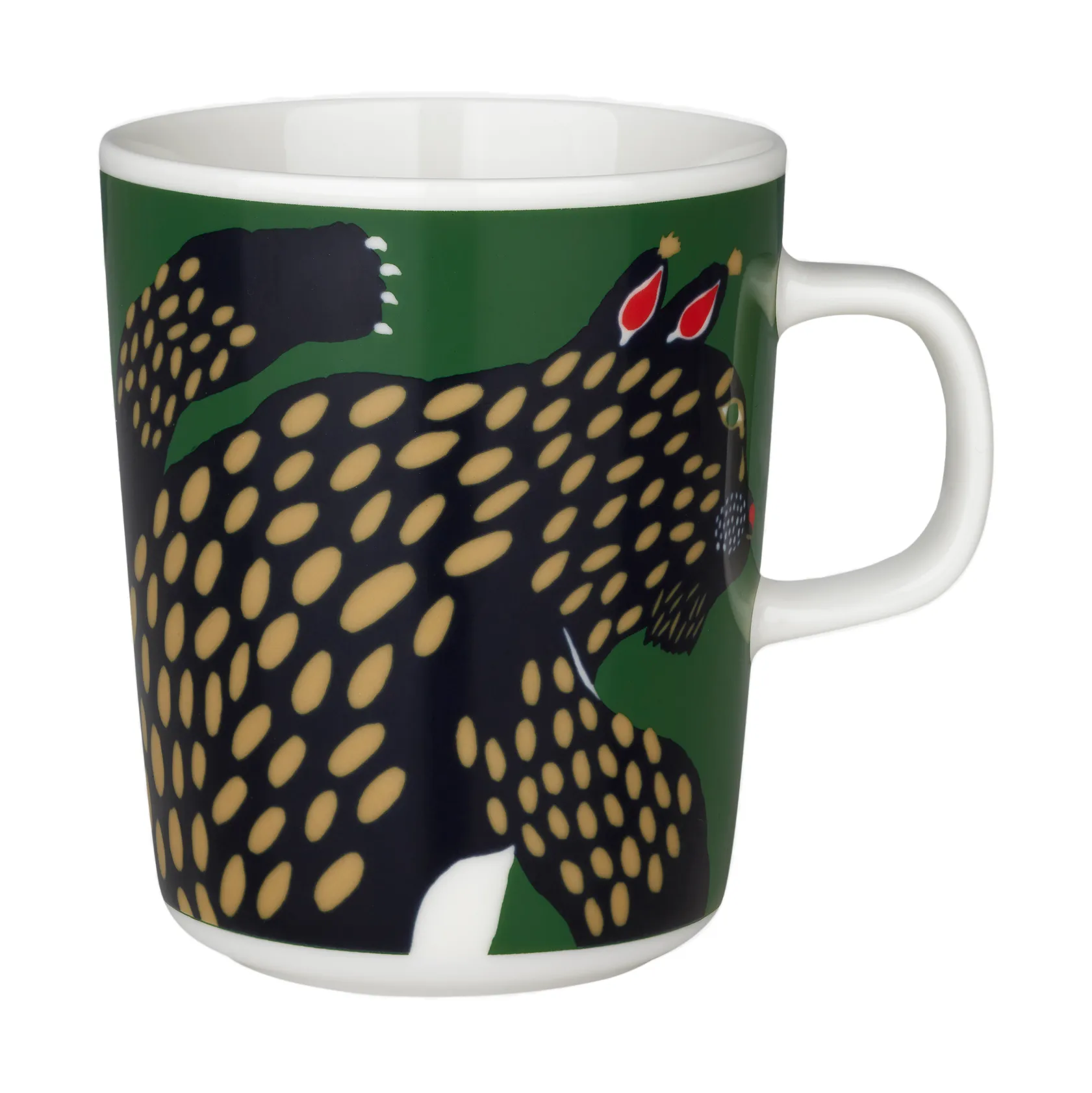 Ilves mug 2,5 dl, White-green-dark blue Marimekko