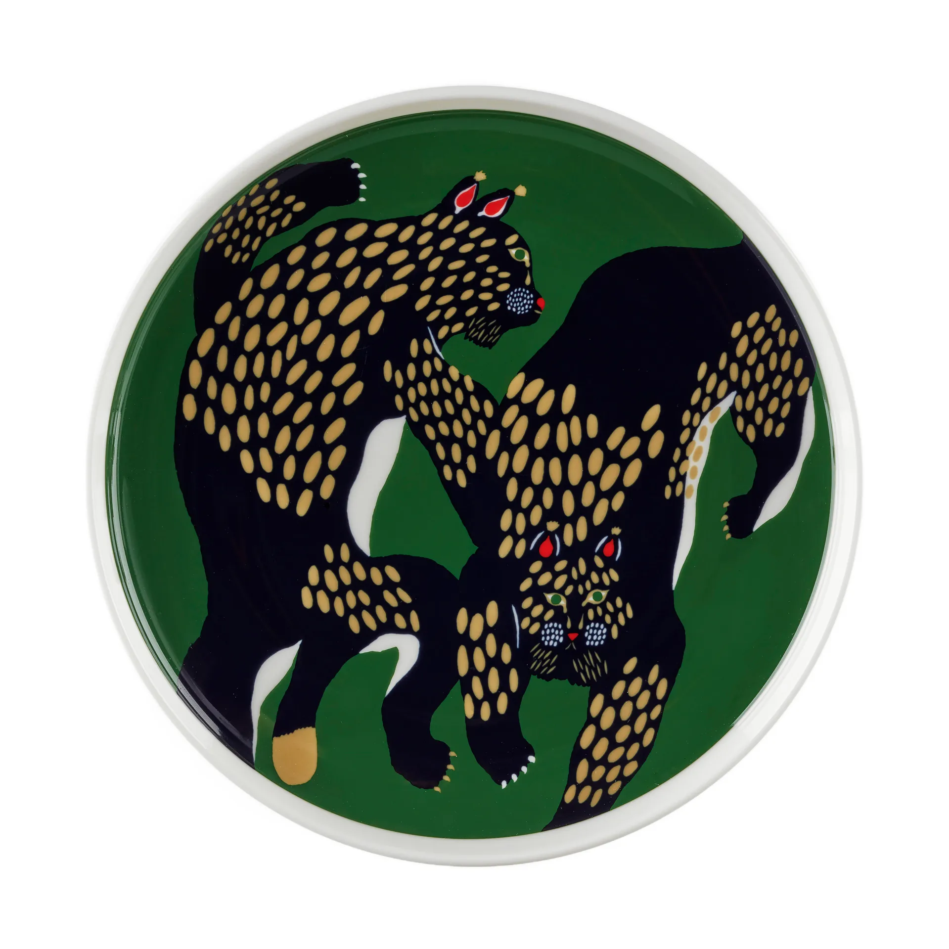 Ilves plate Ø20 cm, White-green-dark blue Marimekko